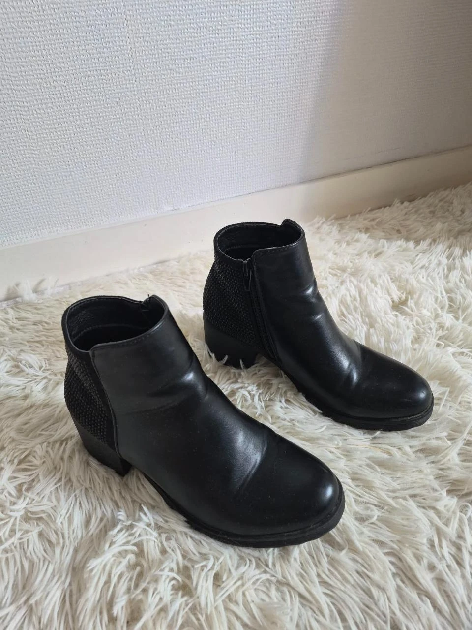 Botas pretas com salto - Tamanho 36 – Muito bom estado – photo 3